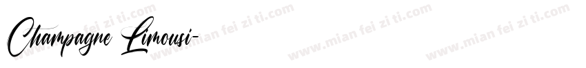Champagne Limousi字体转换